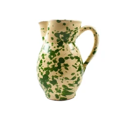 Nuova Coli Puglia Green Splatter Pitcher Outlet