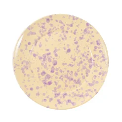Puglia Handmade Puglia Lilac Splatter Dinner Plate, 27cm Clearance