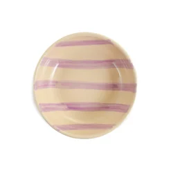 Puglia Handmade Puglia Lilac Stripe Bowl, 19cm Hot