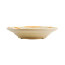 Puglia Handmade Puglia "Penne Alla Vodka" Yellow Stripe Pasta Bowl, 29cm Sale