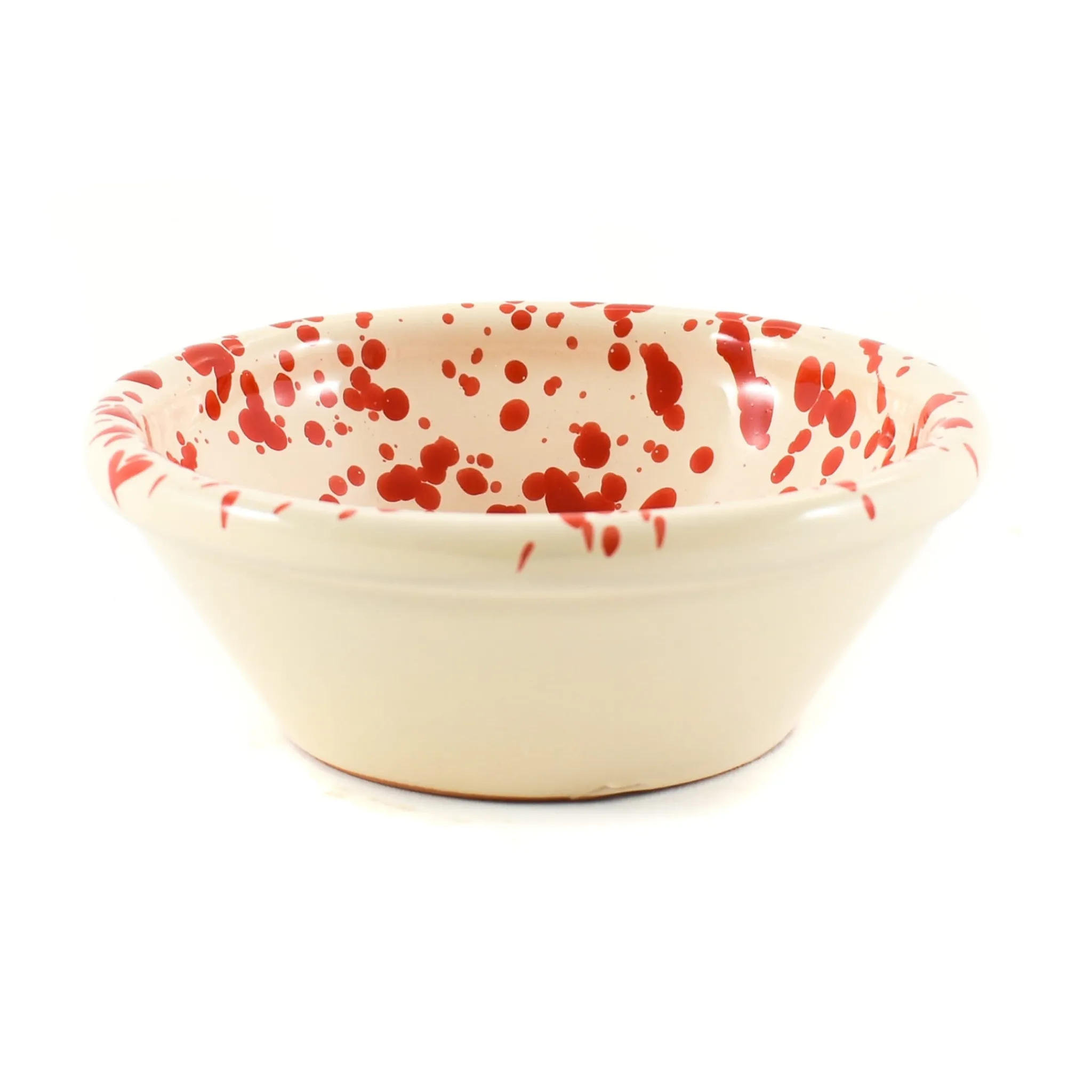 Puglia Handmade Puglia Red Splatter Bowl, 12cm Sale