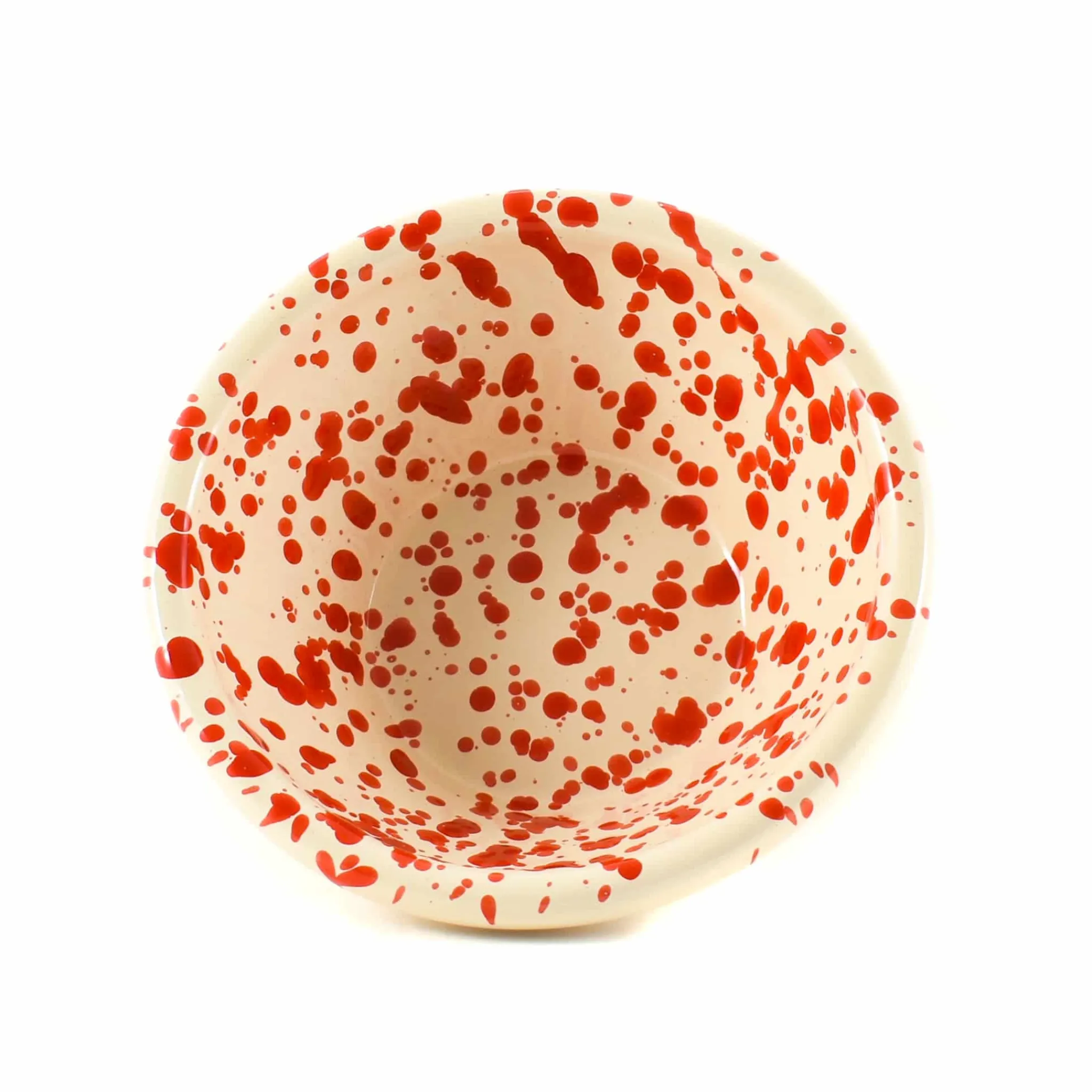 Puglia Handmade Puglia Red Splatter Bowl, 12cm Sale