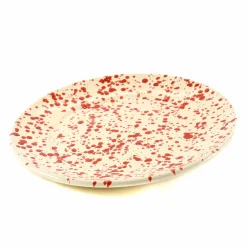 Puglia Handmade Puglia Red Splatter Dinner Plate, 27cm Sale