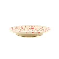Puglia Handmade Puglia Red Splatter Side Plate, 19cm