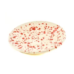 Puglia Handmade Puglia Red Splatter Side Plate, 19cm