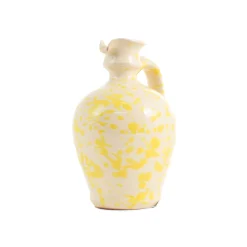 Puglia Handmade Puglia Yellow Splatter Oil Bottle, 250ml Online