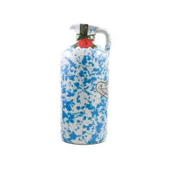 Galantino Puglian Extra Virgin Olive Oil in Light Blue Splatter Ceramic Bottle, 500ml New