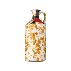 Galantino Puglian Extra Virgin Olive Oil in Yellow Splatter Ceramic Bottle, 500ml Clearance