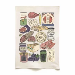 Quite Nice Clothing Charcuterie Organic Cotton Tea Towel Discount