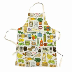 Quite Nice Clothing Colourful Foodie Cotton Apron Discount