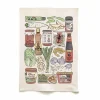 Quite Nice Clothing East Asian Ingredients Organic Cotton Tea Towel
