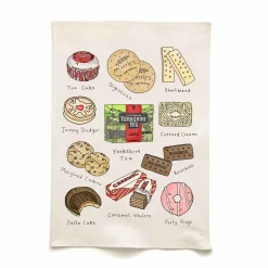 Quite Nice Clothing Tea & Biscuits Organic Cotton Tea Towel Outlet