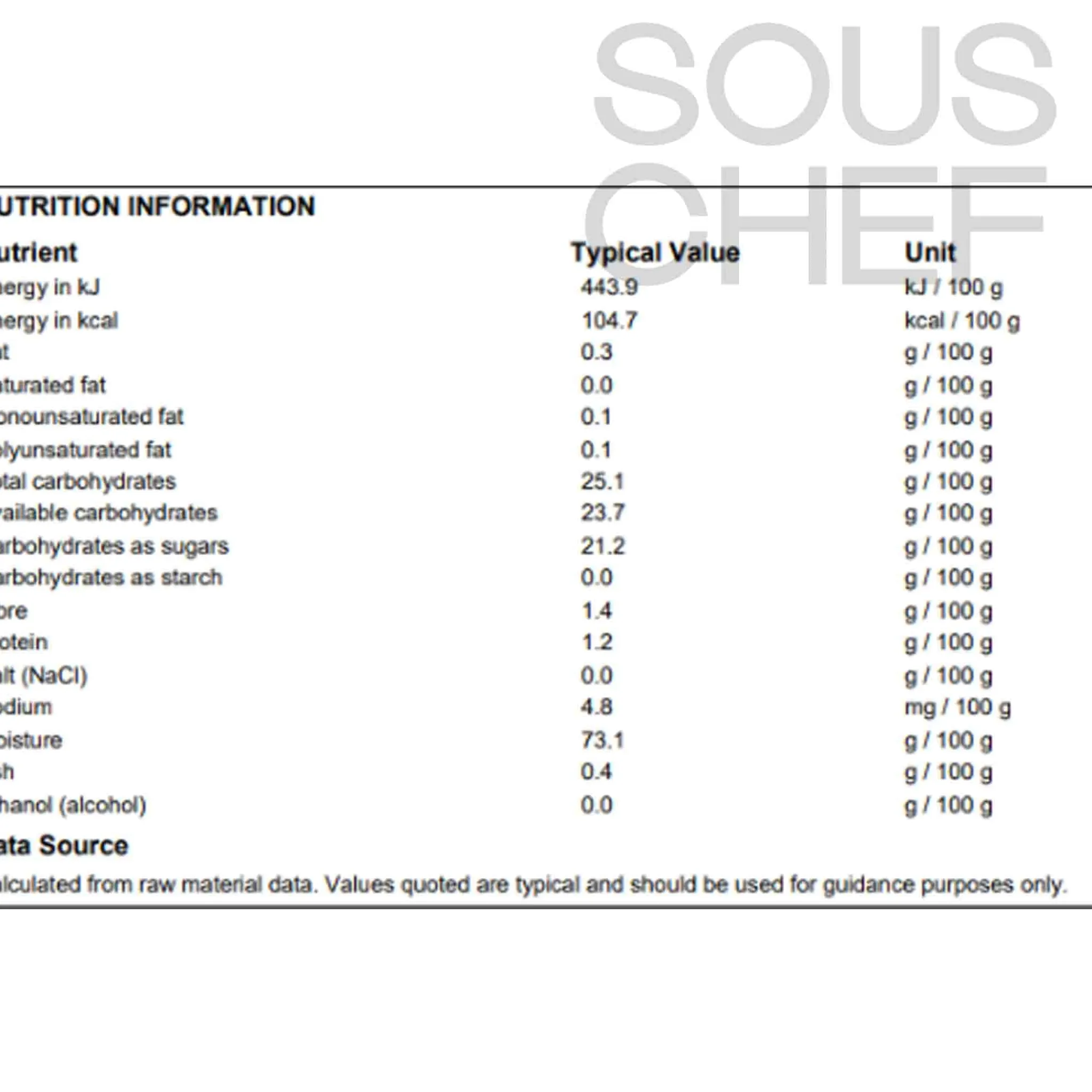 Ravifruit Morello Cherry Puree, 1 Litre
