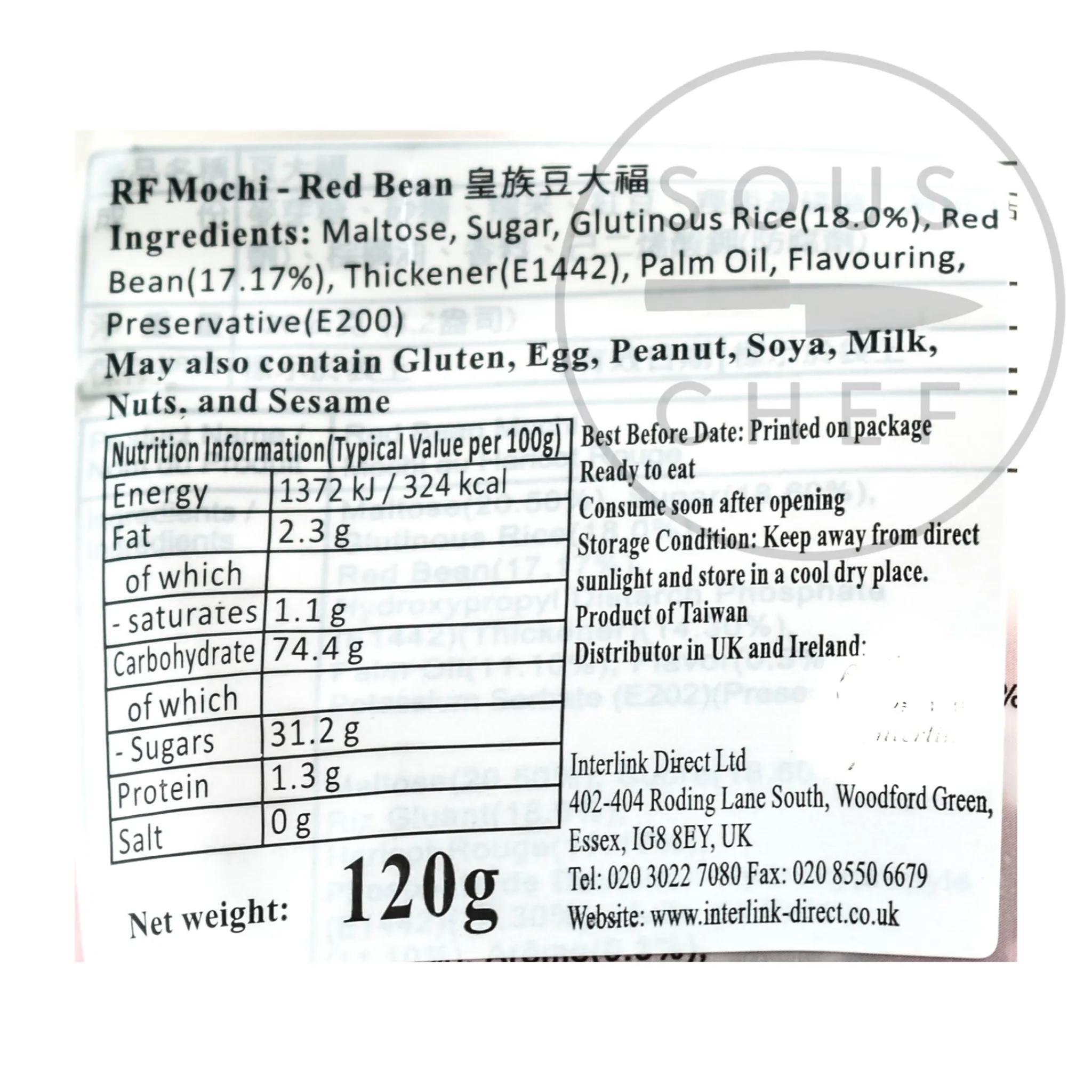 Royal Family Red Bean Mochi, 120g