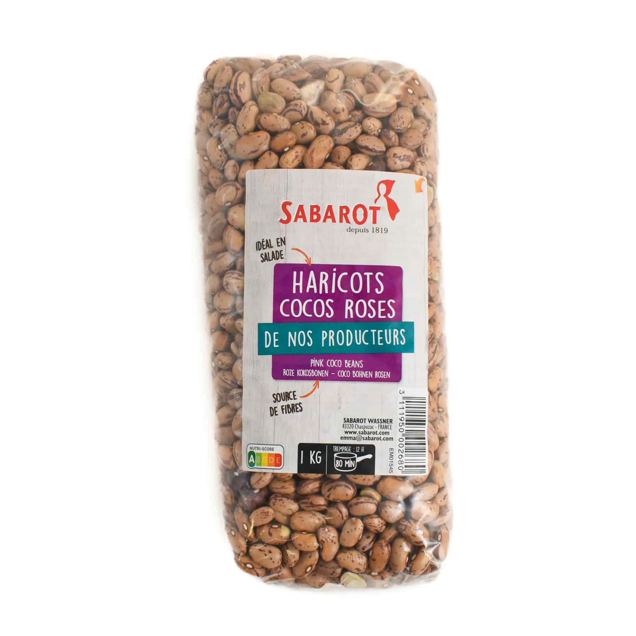 Sabarot Pink Coco Beans, 1kg Discount