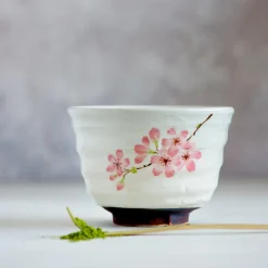 Kiji Stoneware & Ceramics Sakura Blossom Matcha Bowl, 12.8cm Hot