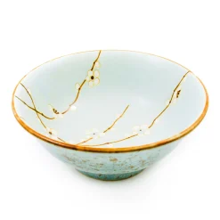 Kiji Stoneware & Ceramics Sakura Blossom Ramen Bowl, 21cm New