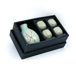 Kiji Stoneware & Ceramics Sakura Blossom Sake Set Outlet