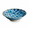 Kiji Stoneware & Ceramics Sakuru Shallow Bowl Blue, 24cm Discount