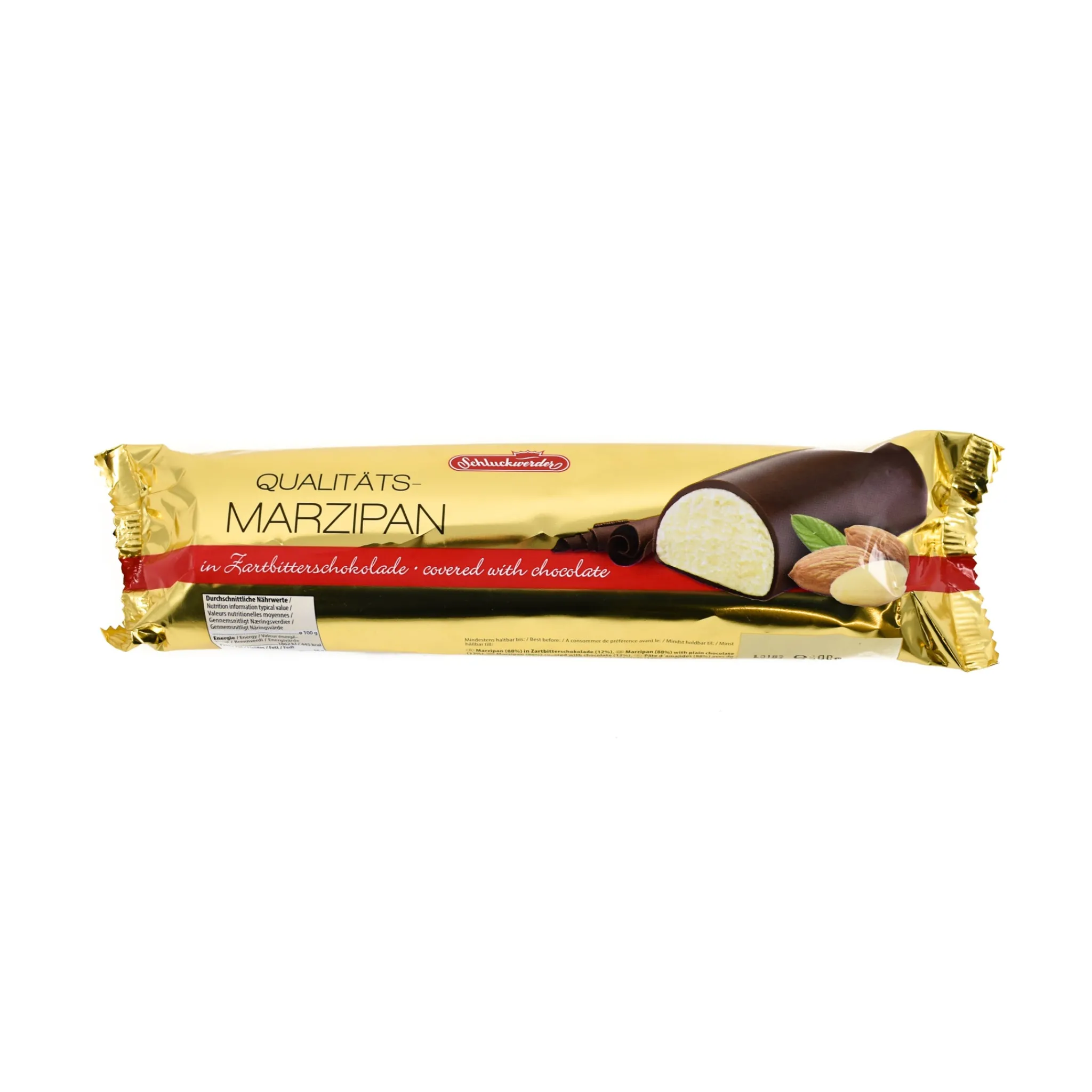 Schluckwerder Dark Chocolate Covered Marzipan Bar, 500g Sale