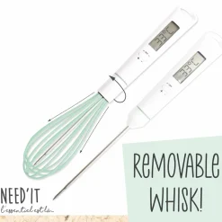 Carambelle Scrap Cooking Handheld Whisk with Built in Thermometer Best