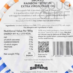 Sea Sisters Tinned Rainbow Trout Smoked Over Oak, 110g Sale