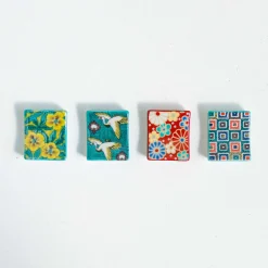 Seikou Porcelain Aoi Floral Chopsticks Rest Hot