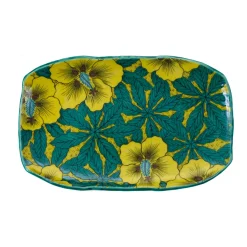 Seikou Porcelain Gold Floral Rectangular Platter, 32cm Discount