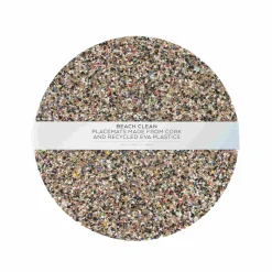 Liga Set of 4 Beach Clean Recycled Cork Round Placemats, 30cm Best