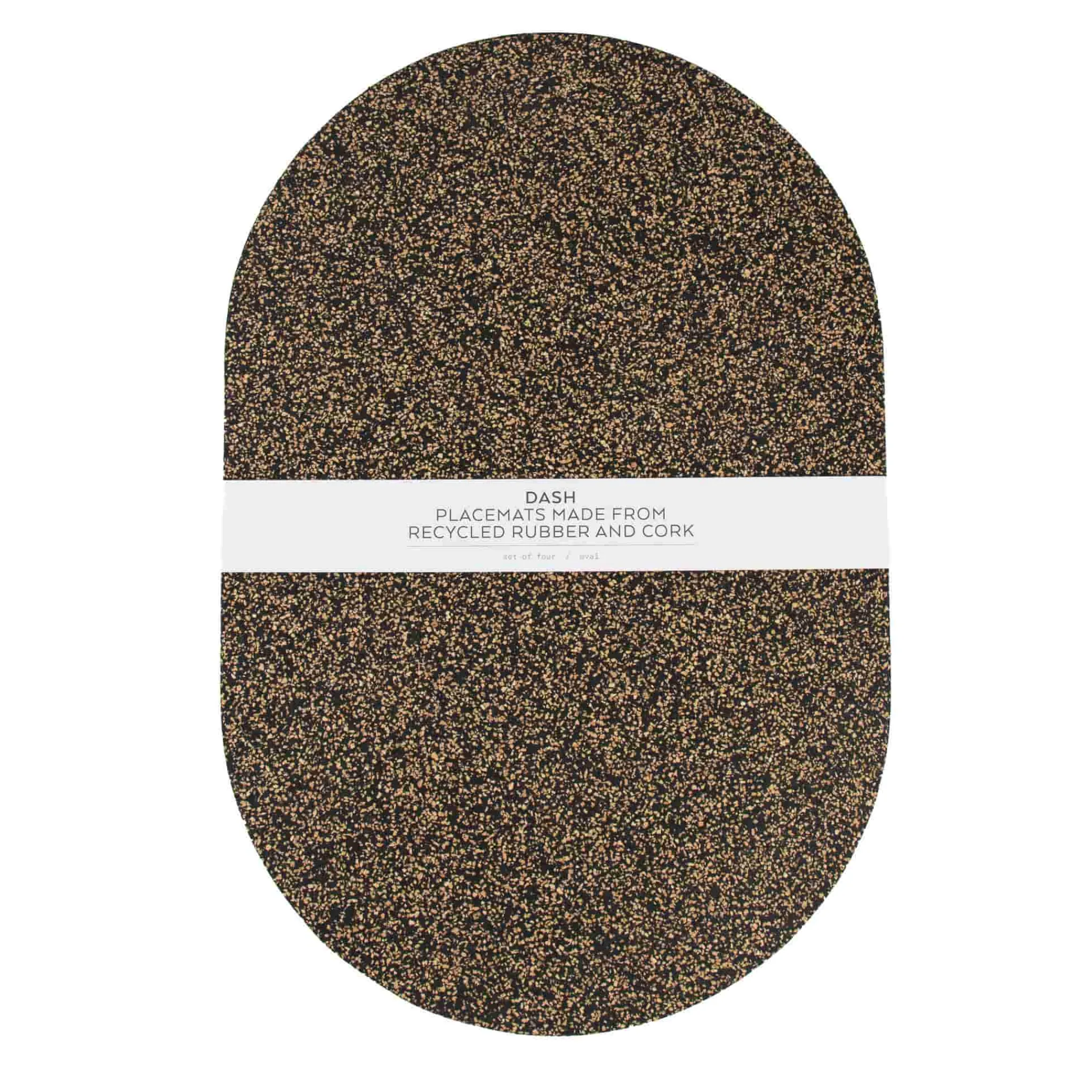 Liga Set of 4 Dash Recycled Oval Placemats, 40cm Sale