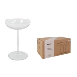 Cocktail Glasses Set of 6 Fine Stemmed Cocktail Coupes, 280ml Discount