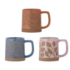 Bloomingville Set of 3 Kayce Floral Mugs Clearance