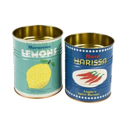 Rex London Set of 2 Lemon & Harissa Utensil Jars New