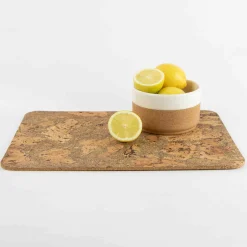 Liga Set of 4 Marbled Cork Rectangle Placemats, 40cm Sale