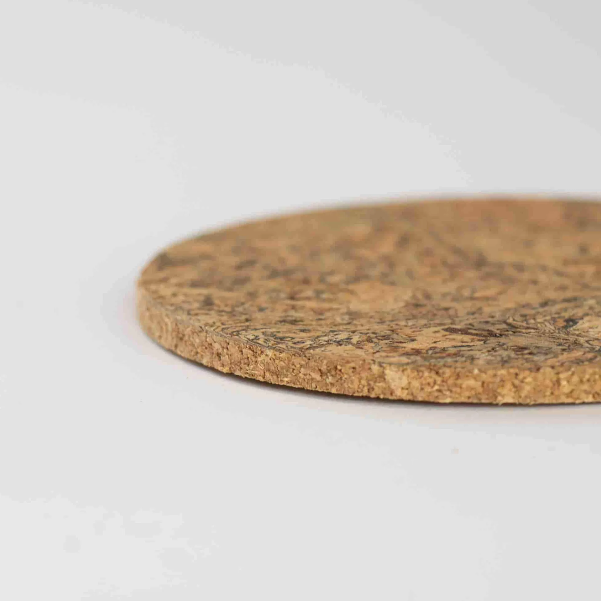 Liga Set of 4 Marbled Cork Round Coasters, 10cm Online