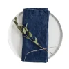 Linen Tales Set of 2 Navy Linen Napkins Hot