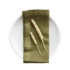 Linen Tales Set of 2 Olive Linen Napkins Best
