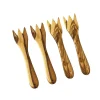 Naturally Med Set of 4 Olive Wood Snacking Forks Online