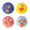 &Klevering Set of 4 Orange Side Plates, 16cm Hot