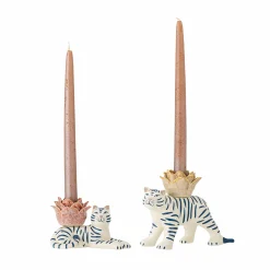 Bloomingville Set of 2 Rory Tiger Candle Holders Discount