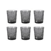 Bright Glassware Set of 6 Smoke Hobstar Tumbler, 350ml Outlet