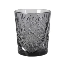 Bright Glassware Set of 6 Smoke Hobstar Tumbler, 350ml Outlet