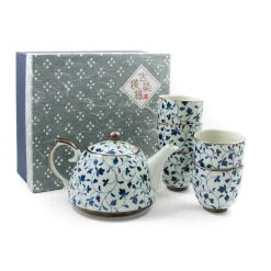 Kiji Stoneware & Ceramics Shizen Blue Japanese Teapot & Teacup Set Online