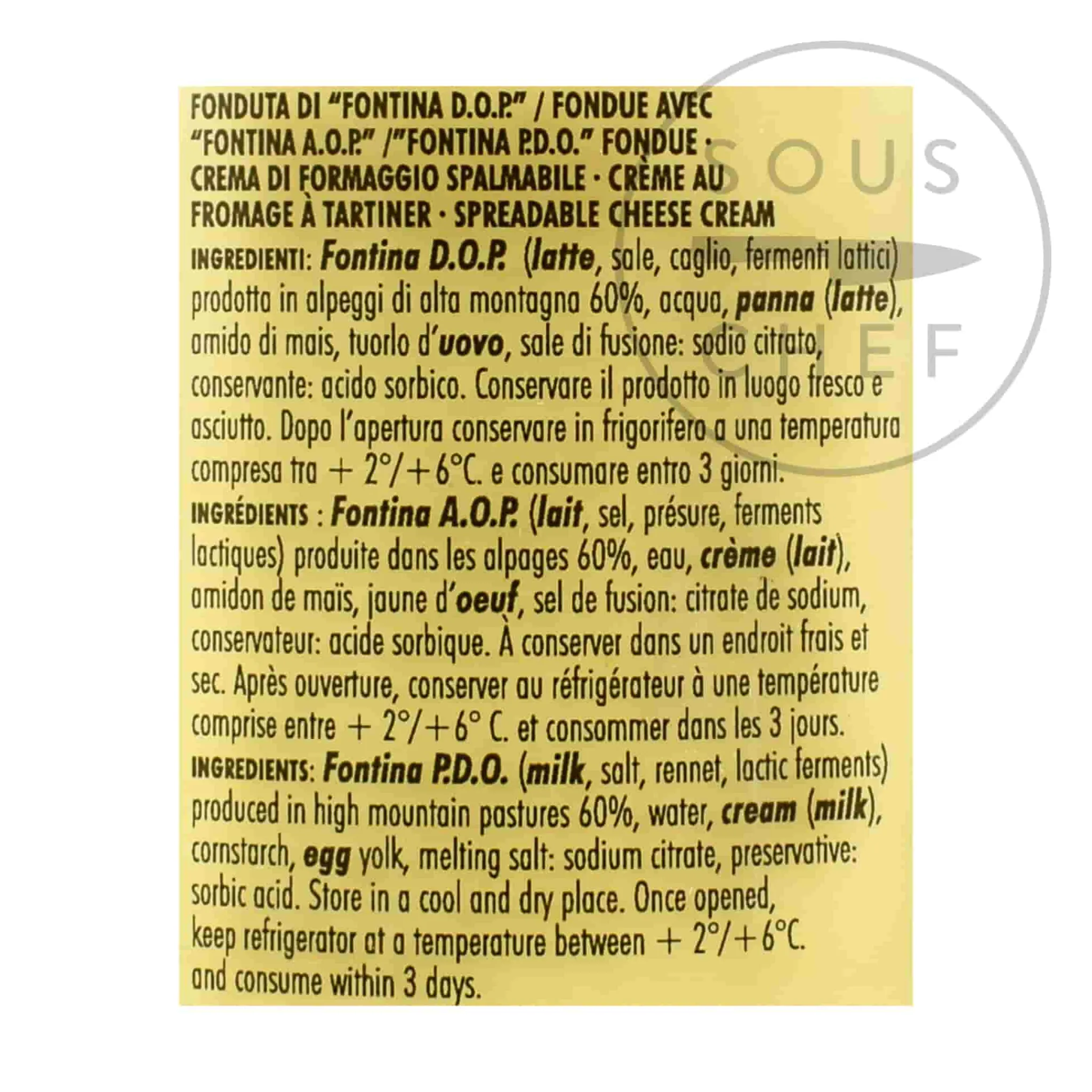 Alpenzu Short Dated Fondue With Fontina PDO Cheese, 230g Hot