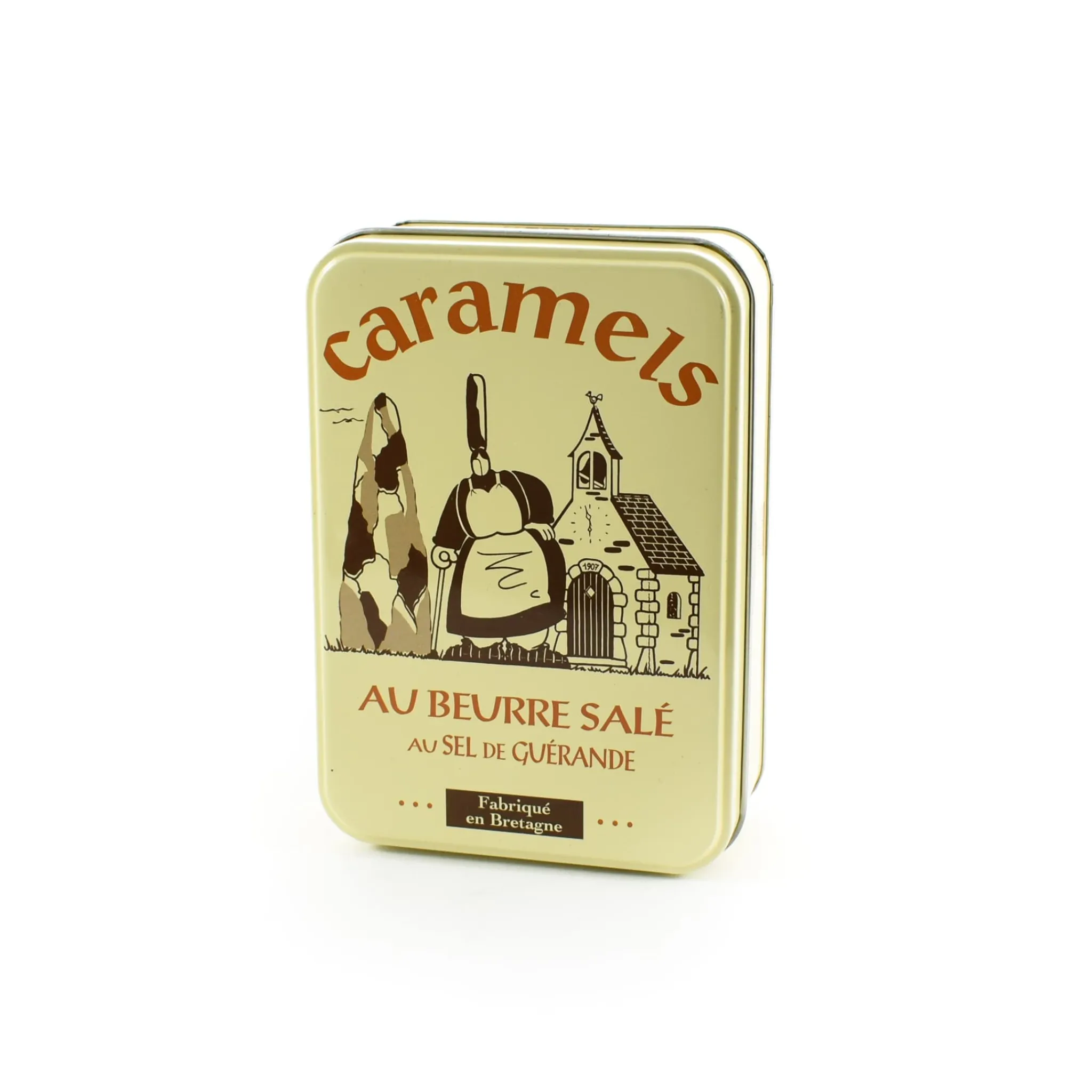 Maison D'Armorine Short Dated French Salted Butter Caramels in Gift Tin, 150g Outlet