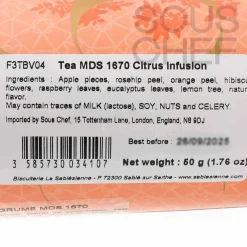 La Sablesienne Short Dated Citrus Fruit Infusion Tea, 50g Discount