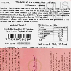La Sablesienne Short Dated French Butter Biscuits in Floral Gift Tin, 300g