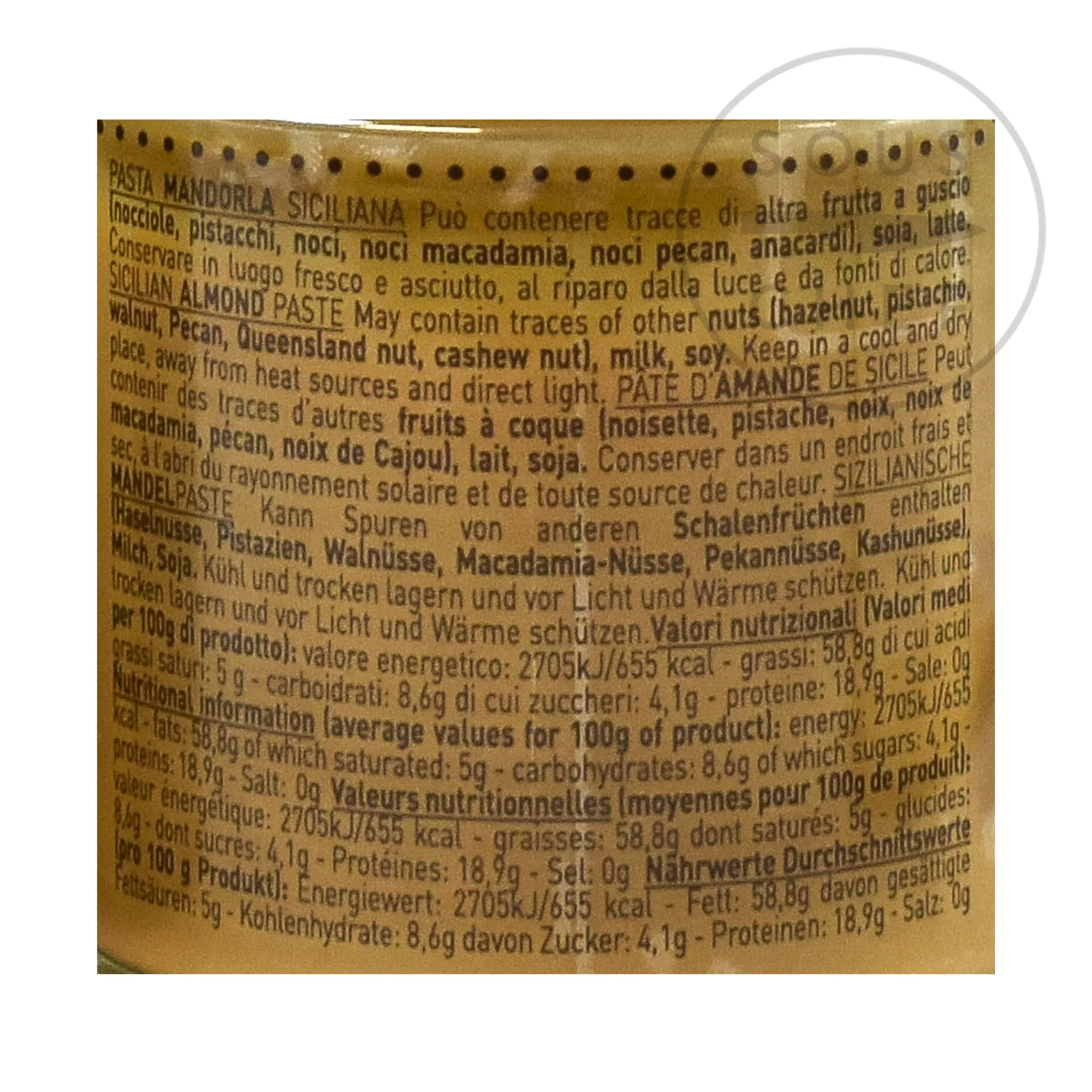 Pariani Sicilian Almond Paste, 180g Online