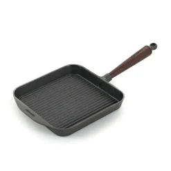 Skeppshult Traditional Cast Iron Square Grill Pan, 25cm New