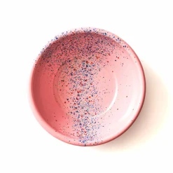 Kapka Enamel Splatter Fest Enamel Bowl, Pink